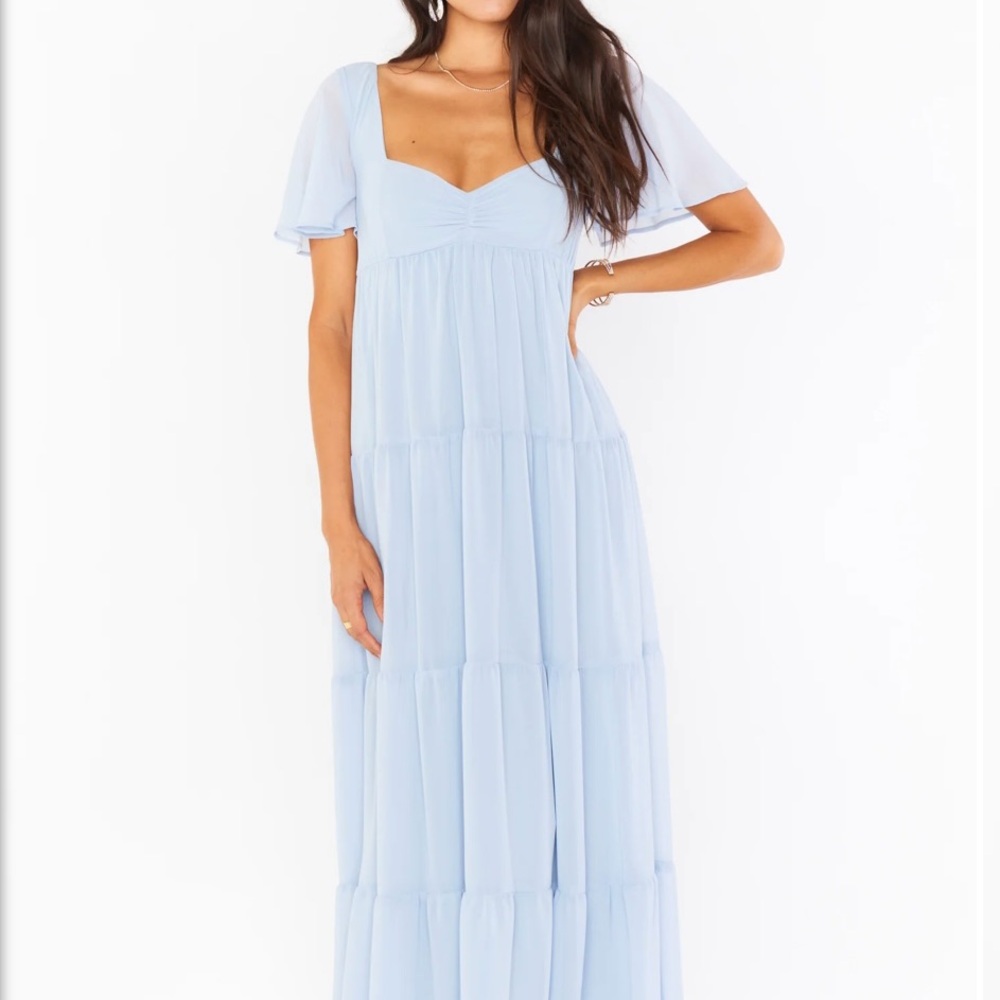 Show Me Your MuMu Light Blue Maxi Dress